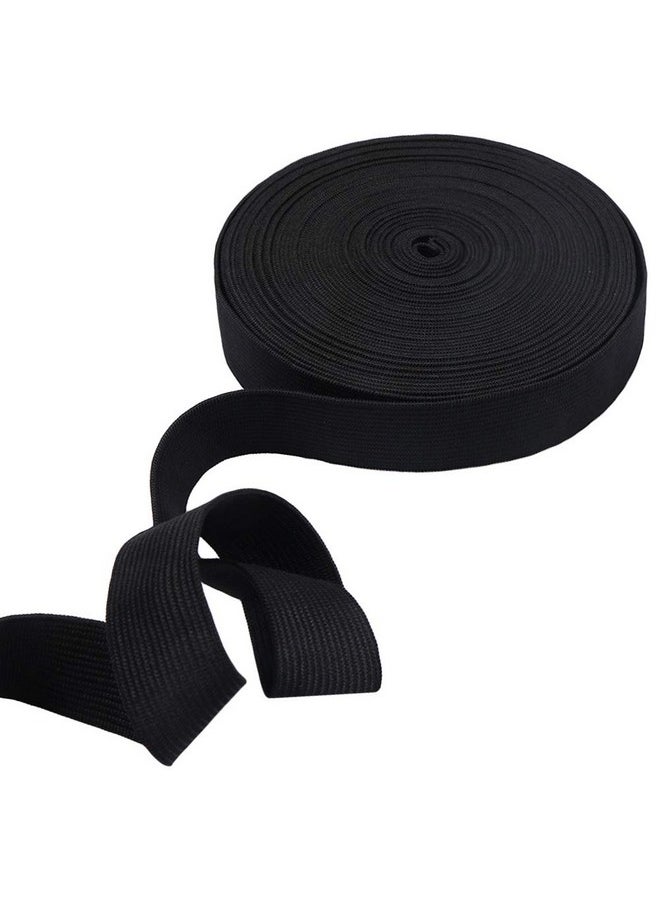 Harapu 1 inch Wide Black Knit Elastic Spool Heavy Stretch High Elasticity Knit Elastic Band for Waistbands Crafts, 10 Yard  - Image 4