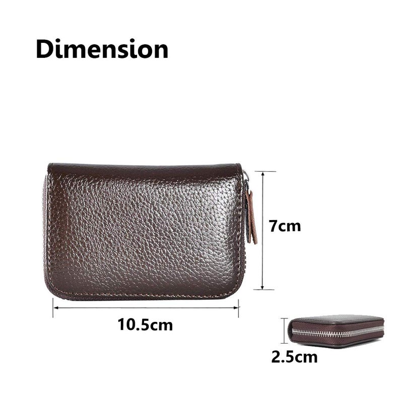 Stealodeal Coffee 11 Slot Leatherite Wallet ATM Debit/Credit Card Holder Unisex (Brown) - Image 3