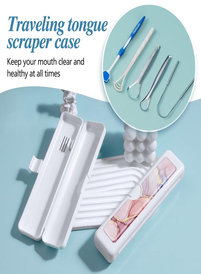 Gerkia Toothbrush Travel Case, Convenient Colorful Pattern Travel Toothbrush Case and Travel Toothbrush Holder, 7.87 x 1.85 x 1.18 Inches Toothbrush Holders Travel，Travel Tongue Scraper Case - Image 5