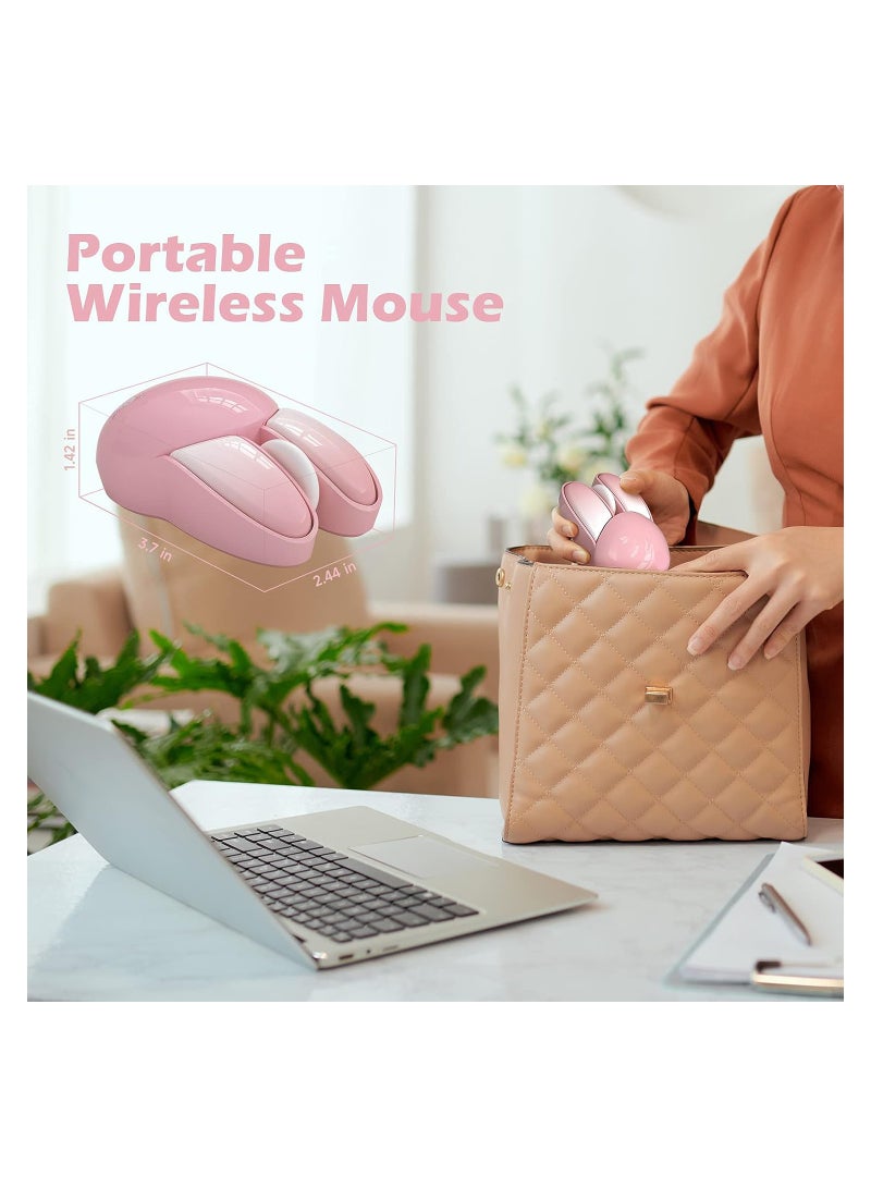 Bunny Wireless Mouse Pink, 2.4G Silent Rabbit Mice with USB Receiver - for Windows Laptop PC Mac Desktop Gaming - Image 5