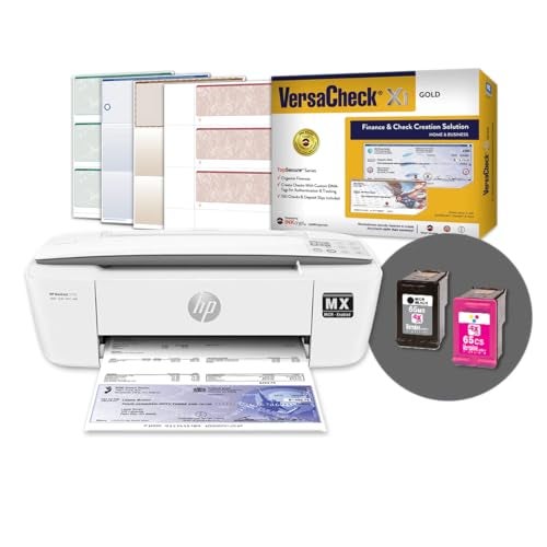 VersaCheck HP DeskJet 3755 MXE MICR All-in-One Check Printer X1 Gold Check Printing Software Bundle - Image 4