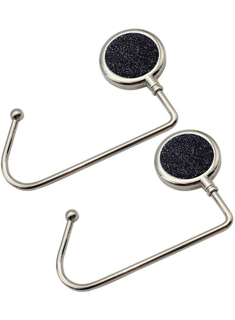 2 Pcs Handbag Purse Hanger Hook Alloy Durable Bag Hooks Backpack Hook Desktop Holders  - Image 1