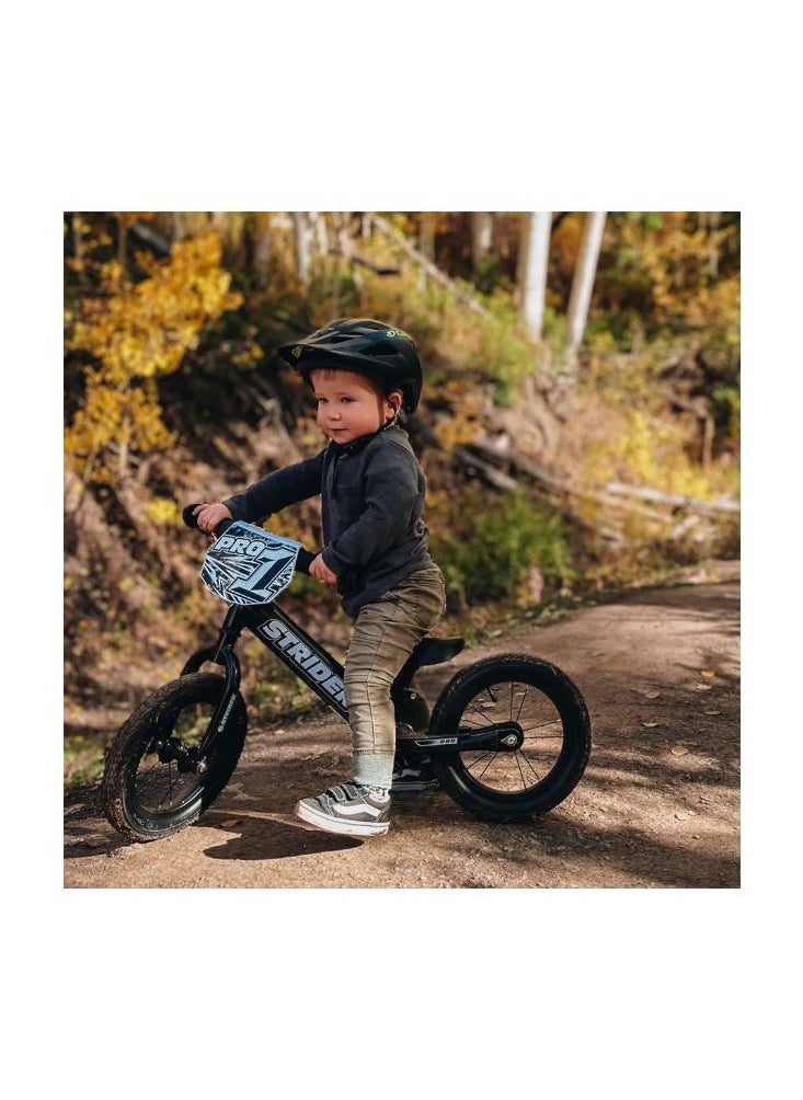 STRIDER - Strider 12” Pro Bike - No Pedal Balance Bicycle for Kids 18 Months to 5 Years - Includes Safety Pad, Padded Seat, Mini Grips & Flat-Free Tires - Tool-Free Assembly & Adjustments - Image 1
