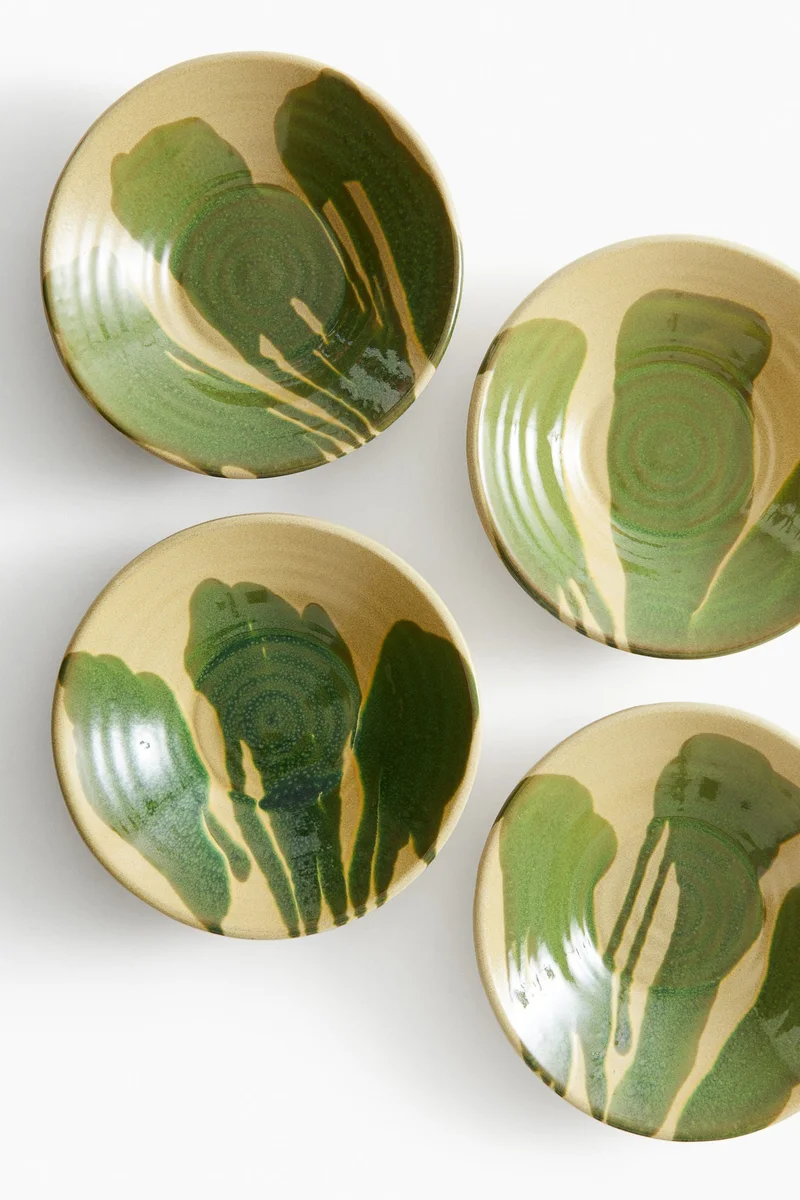 H&M Glazed terracotta serving bowl