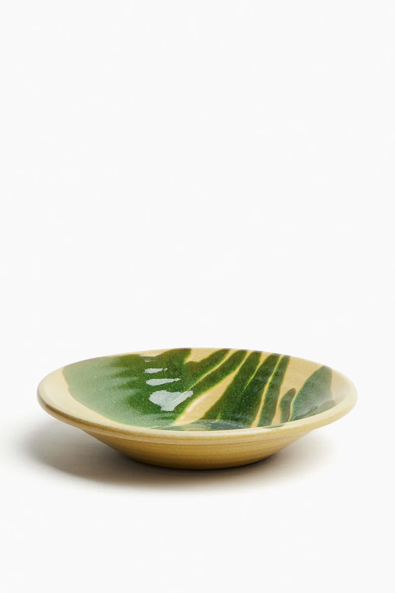 H&M Glazed terracotta serving bowl