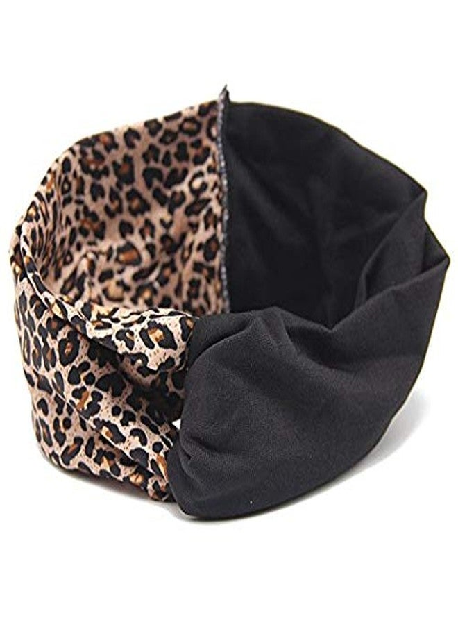 Gugzy Women's Elastic Fabric Flower Printed Plain Turban Head Wrap Headband Twisted Hair Band Set - Image 5