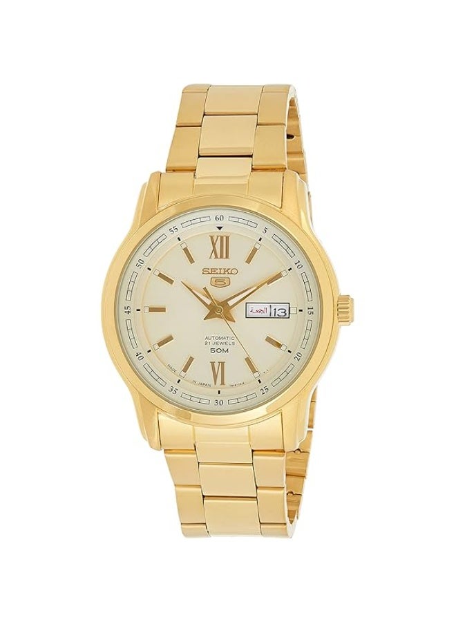 Seiko 5 SNKP20J1 Automatic Champagne Gold-Tone Stainless Steel Men’s Watch - Image 1