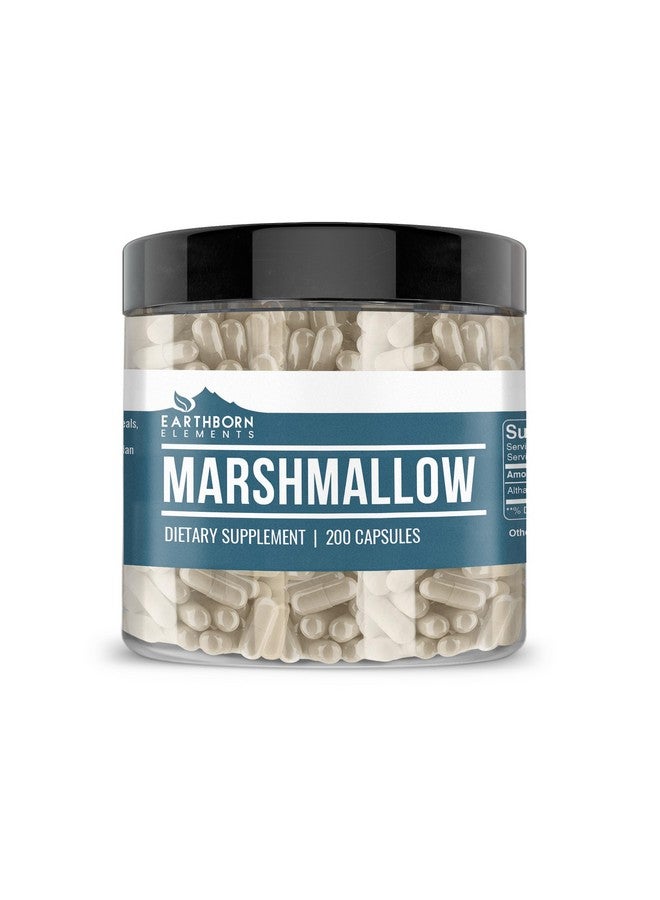Earthborn Elements Marshmallow Root 200 Capsules, Pure & Undiluted, No Additives - Image 1