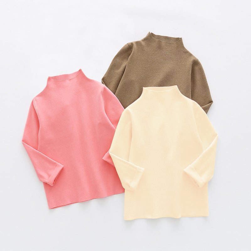 Boneless Children'S Clothing Baby T-Shirt Bottoming Shirt Baby Boys And Girls Warm Winter Clothes Warm Clothes - Image 2