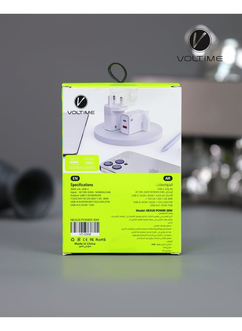 فولتايم راس شاحن جداري 30W - Image 5