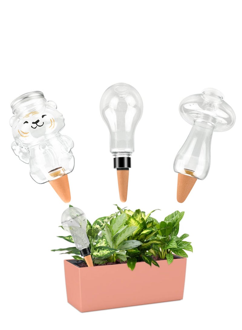 Excefore Terracotta Plant Watering Globes Self Watering Spikes Insert Device Stakes Irrigation Dripper Garden Automatic Plant Waterer for Indoor Outdoor Plant Accessories 3 Packs  - Image 1