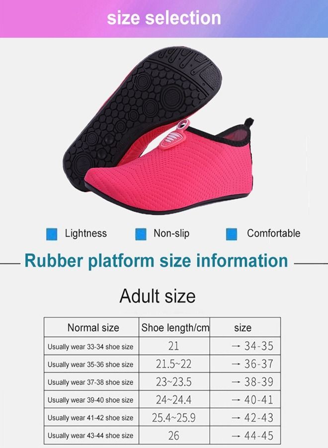 Water Shoes Women's Outdoor Beach Swimming Aqua Socks Quick-Dry Barefoot Shoes Surfing Yoga Pool Exercise
