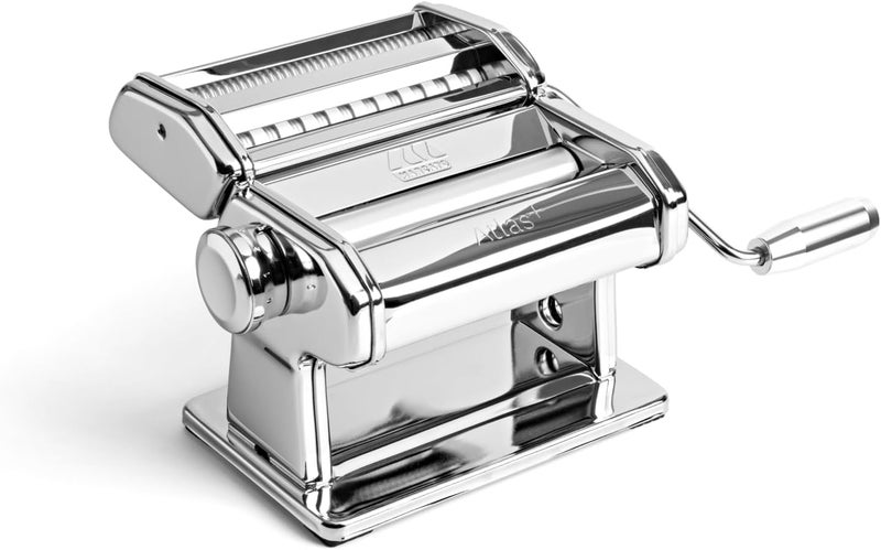Marcato Atlas+ Manual Pasta Maker, Silver - Image 1