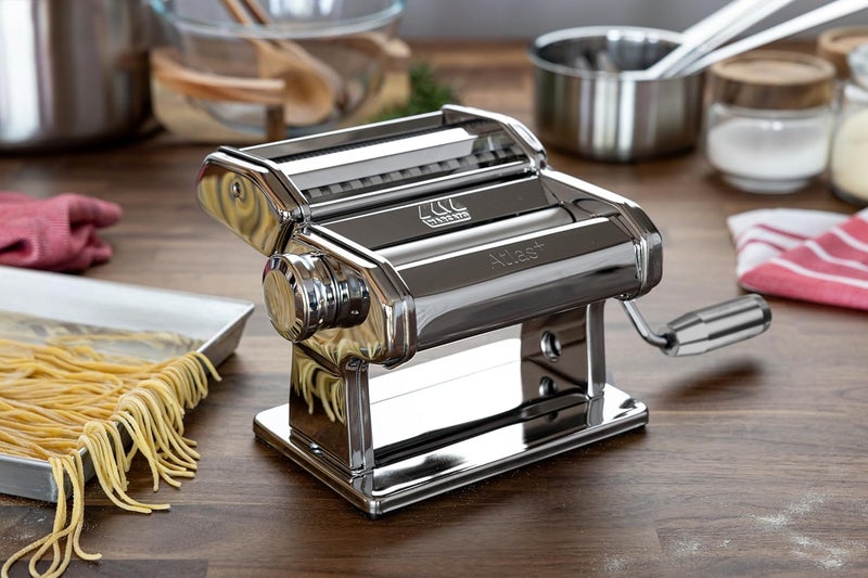 Marcato Atlas+ Manual Pasta Maker, Silver - Image 2