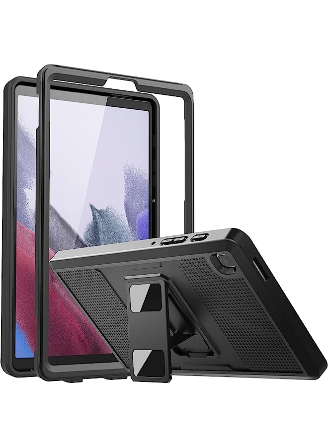 MoKo Case for iPad 9th Generation with Pencil Holder, iPad 8th/7th Gen Case 10.2-inch, Built-in Screen Protector Clear Back, Stain Resistant Multi Angle Viewing Stand, Auto Wake/Sleep, Black - Image 1