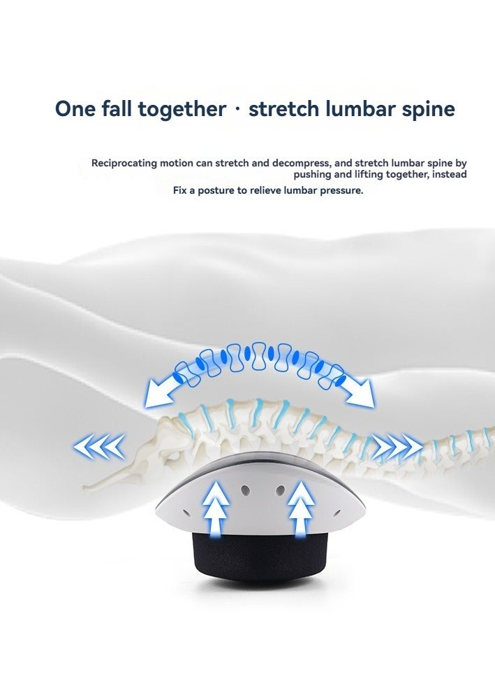 M MIAOYAN Electric Lumbar Massager — Vibration, Heat Therapy & Airbag Traction for Back Pain Relief  - Image 3