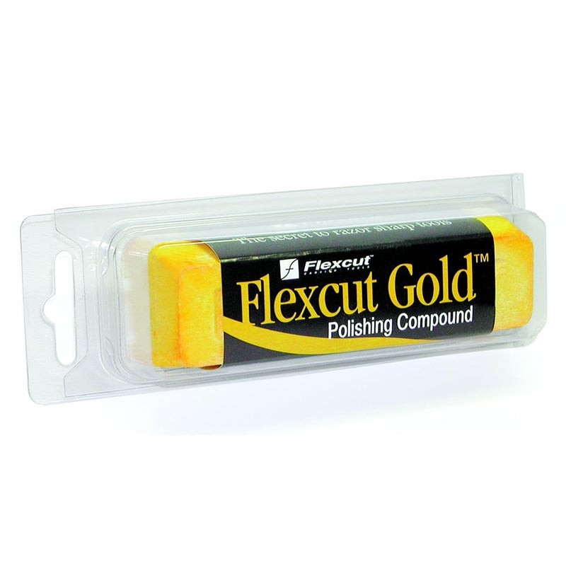 Flexcut Wood Carving Tools  Flexcut Gold Polishing Compound for Knife Blades  Buffing Compound for Knife Polishing 6oz Bar  PW11  Made in The USA
