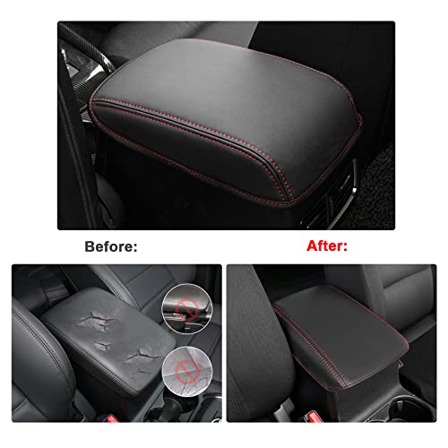 SXCY for 2023 2024 2025 Mazda CX5 Armrest Cover 2018-2024 2025 CX5 Center Console Cover 2023 2024 2025 CX-5 Console Protect Cover 2022-2025 CX-5 Accessories 2024 CX-5 CX5 Armrest Box Protection (Red) - Image 2