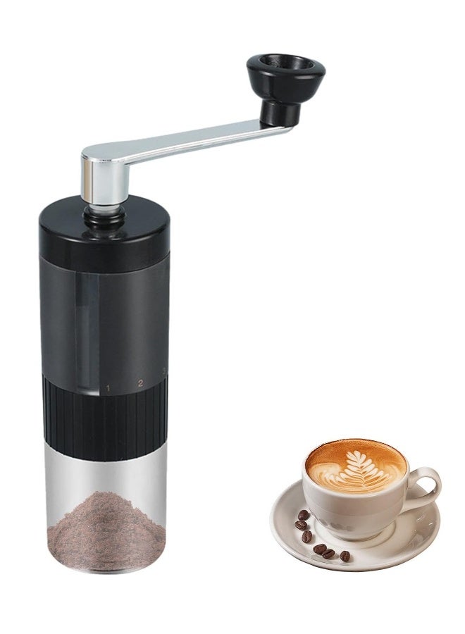 Manual Coffee Bean Grinder, Hand Crank Coffee Grinder, 90ml Adjustable Manual Espresso Grinder, With Visual Powder Chamber, Stainless Steel Coffee Hand Grinder Accessories for for Espresso, Cold Brew - Image 1
