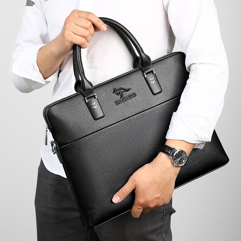 Men'S Bags, Handbags, Horizontal Business Briefcases, Leather Bags, Shoulder Crossbody Bags, Business Portable Briefcases, Dropshipping - Image 4