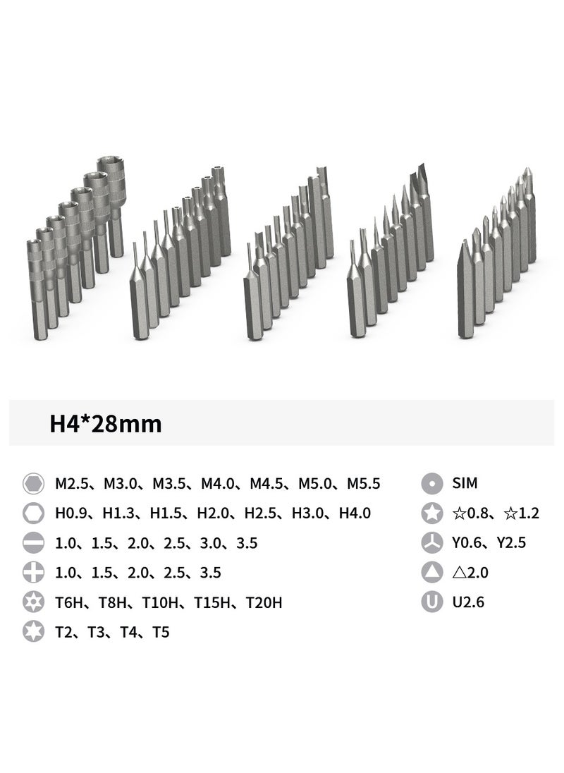 ProOne - ProOne Screwdriver Set, 48 in 1 Mini Screwdriver, Magnetic Driver Bits Set, Set, S2 Alloy Steel Pocket Manual Screwdriver Tool Set, Repair Tool Kit - Aluminum Shell - Image 1