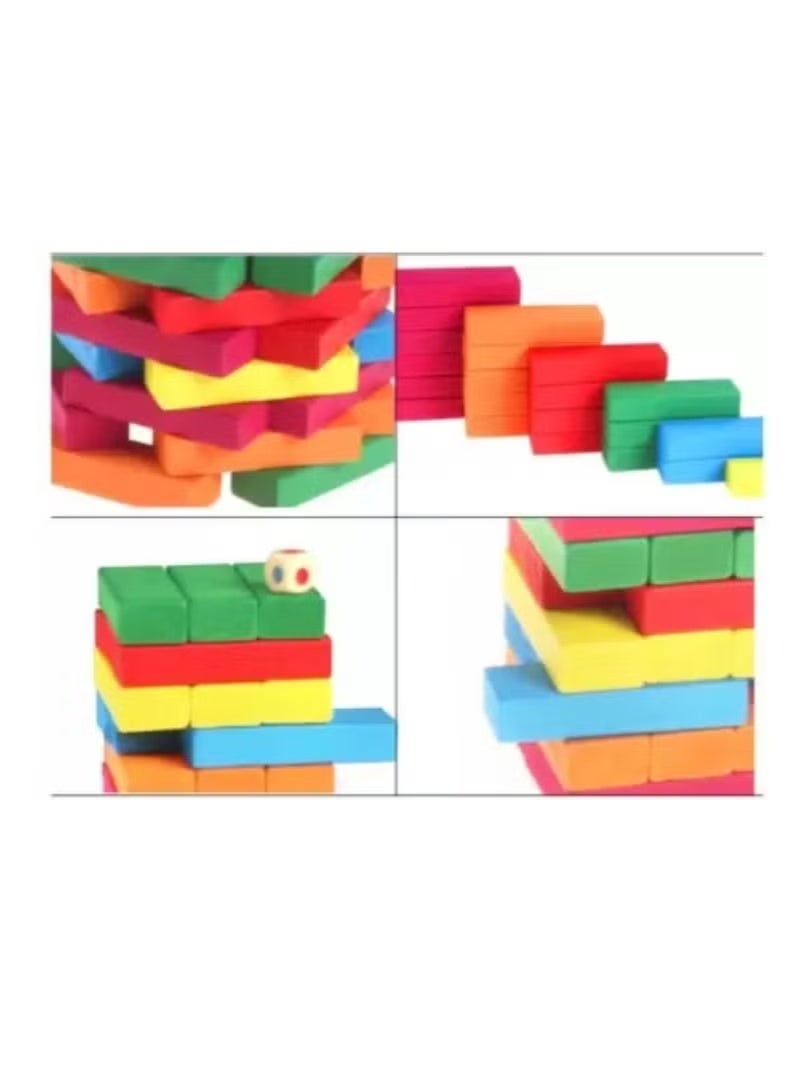 54 قطعة من كتل جينغا الخشبية - Image 4