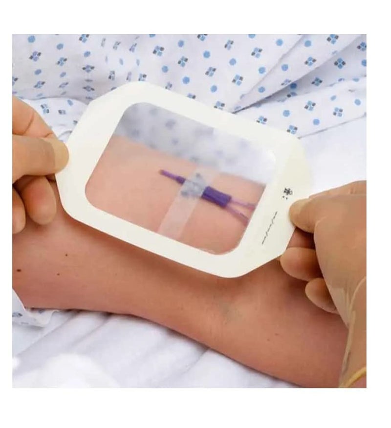 Exhale Batch New Skin-Friendly Adhesive Tegadem 8526 IN Transparent Film Dressing, Waterproof & Sterile Wound Protection, 10cm x 12cm (Pack of 15) - Image 4