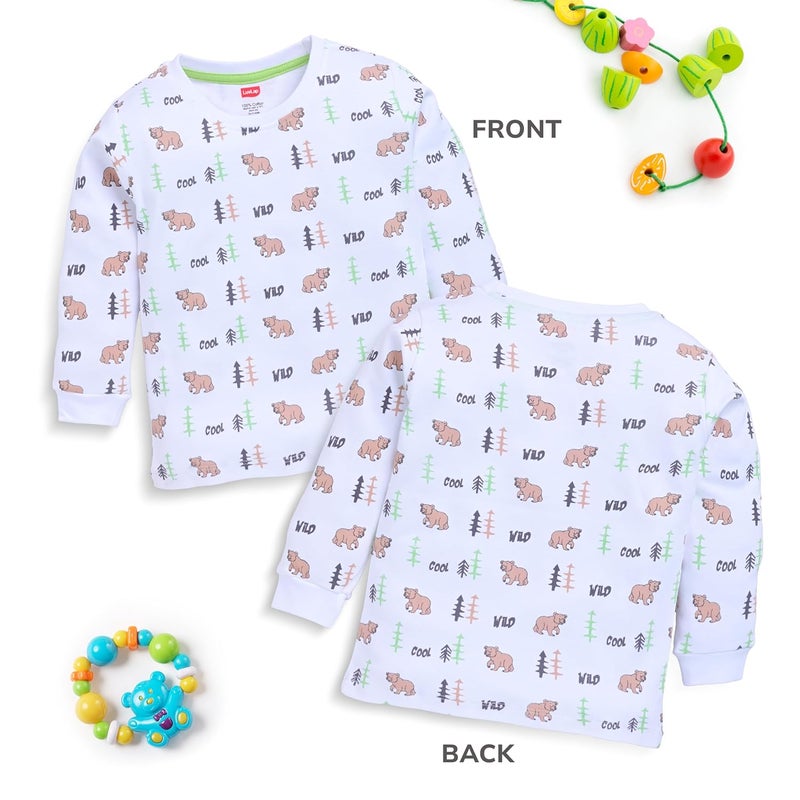 LuvLap Boys Cotton Cartoon Regular Fit T-Shirt Set - Multicolor (18 to 24 Months) - Image 3