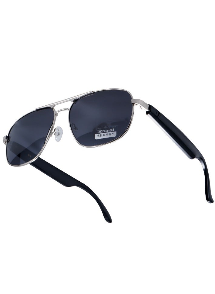 General Smart Bluetooth Sunglasses GS02 Intelligent Audio UV Resistant Glasses Smart Chip UV400 Protection Glasses and Earphones Bluetooth 5.4 Intelligent Control Operation Bilateral Stereo Dual Magnetic Charging Outdoor Sports Talking on The Phone Listening to Music Remote Camera When Navigating Playing Games Right-Hand Assistant  - Image 1