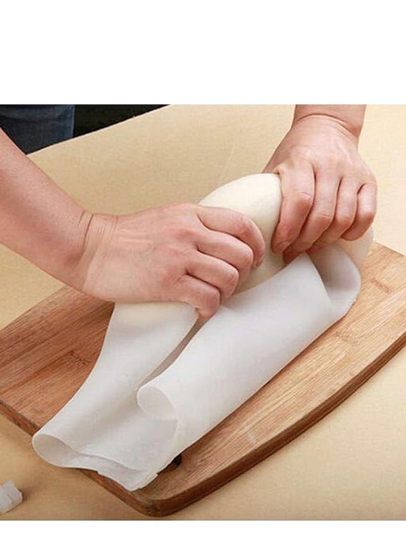 3 Piece Silicone Dough Bag, Reusable Kneading Dough Bag Thickened Dough Mixer Bag Improve Multifunctional Dough Mixer for Bread Making Cooking Tool Easy to Wash Flour Mixing Bag (8.26*12.2inch)  - Image 2