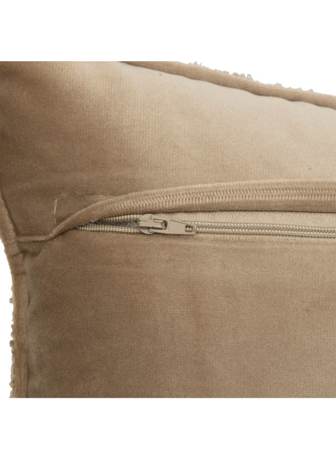 atmosphera Soana Bouclette Rectangular Shaped Cushion Beige 30 x 50cm 204404B - Image 3
