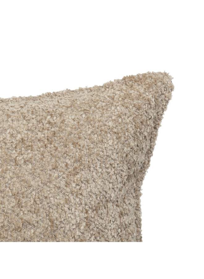 atmosphera Soana Bouclette Rectangular Shaped Cushion Beige 30 x 50cm 204404B - Image 2