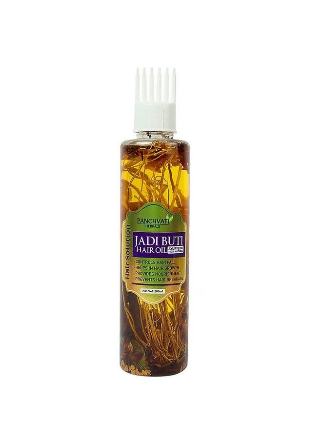 Panchvati Herbals Jadibuti Hair Oil With Comb Applicator 200 Ml For Hair Fall Control & Hair Growth I Ayurvedic & Natural I For Men & Women  - Image 1