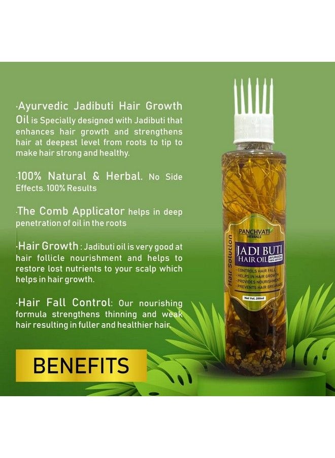 Panchvati Herbals Jadibuti Hair Oil With Comb Applicator 200 Ml For Hair Fall Control & Hair Growth I Ayurvedic & Natural I For Men & Women  - Image 4