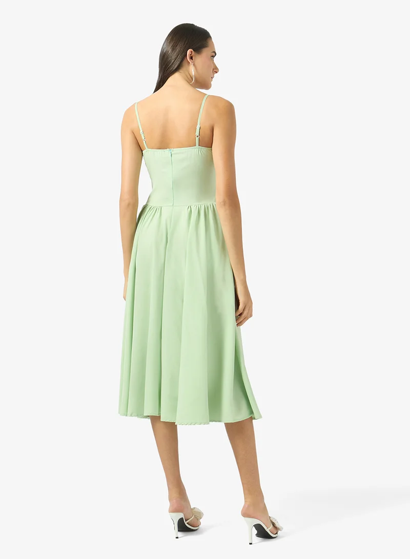 Ginger Sweetheart Neck Corset Bodice Princess Cut Dress