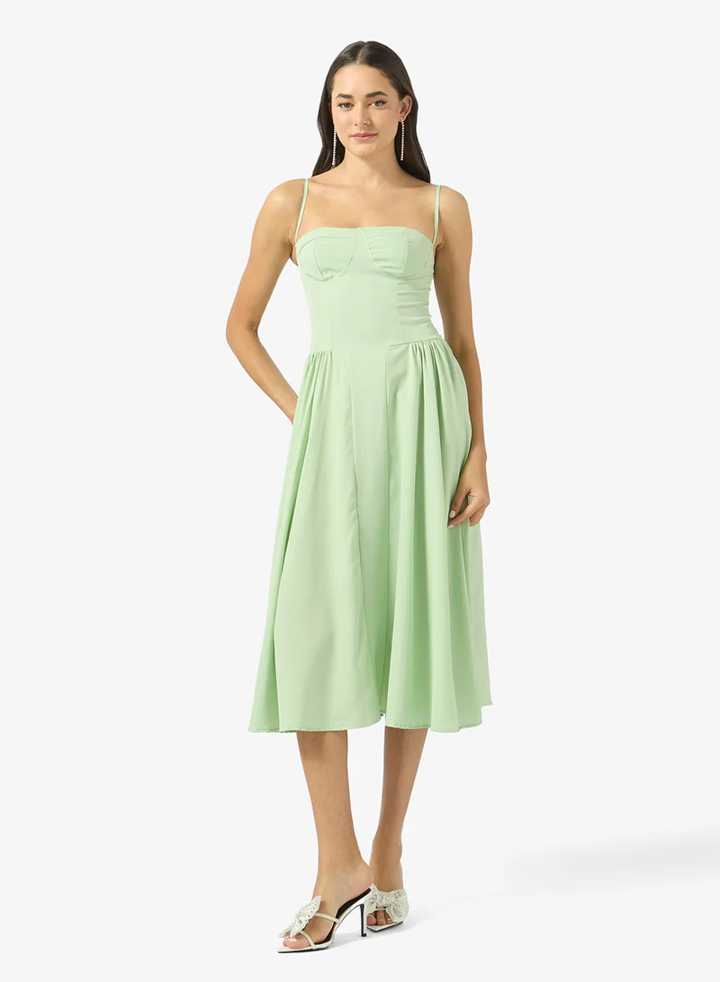 Sweetheart Neck Corset Bodice Princess Cut Dress