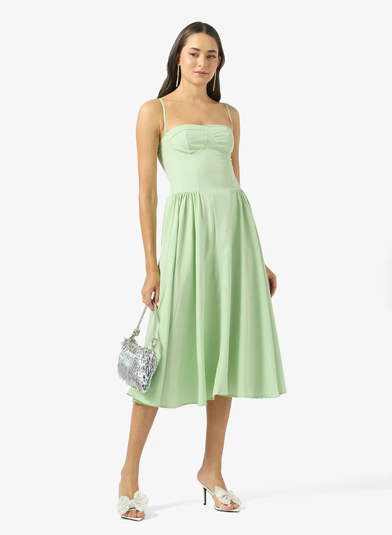 Ginger  Sweetheart Neck Corset Bodice Princess Cut Dress for Women | Best Price UAE