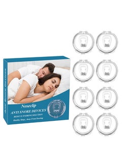WANFAN Anti Snoring Devices 8PCS , Snore Stopper , Anti Snoring Nose Clip, Snoring Solution for Comfortable and Quieter Sleep, Stop Snoring  - Image 1