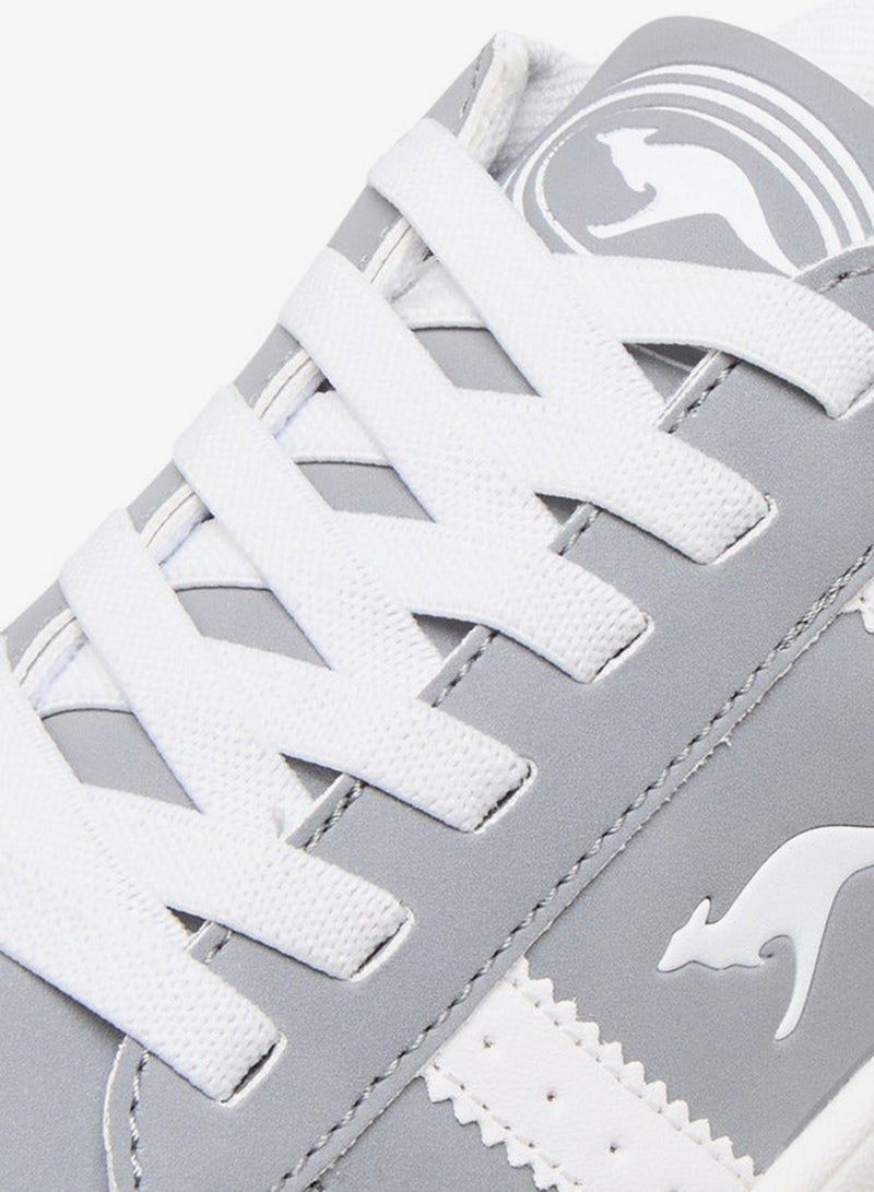 كانغاروس سنيكرز للأولاد بتفاصيل شعار وإغلاق برباط - Image 4