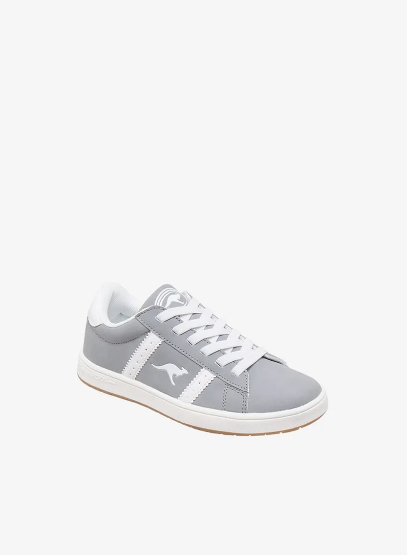 kangaROOS Boys' Logo Detail Sneakers with Lace-Up Closure
