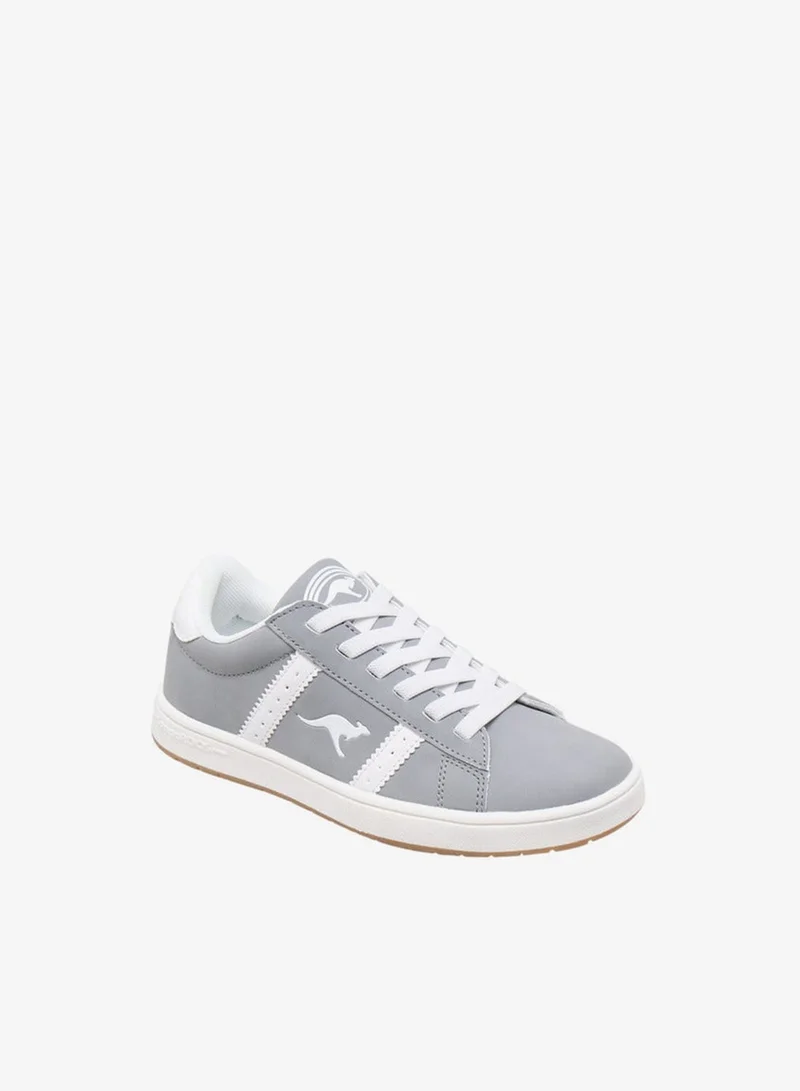 كانغاروس سنيكرز للأولاد بتفاصيل شعار وإغلاق برباط