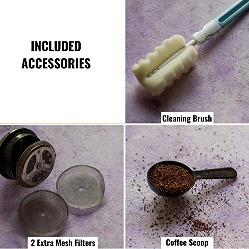 InstaCuppa French Press Coffee Maker with 4 Part Superior Filtration 600 ML, Stainless Steel - Image 3