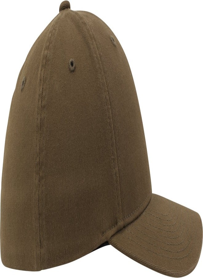 Flexfit Garment Washed Cotton Dad Hat Kappen, Loden, S/M - Image 3