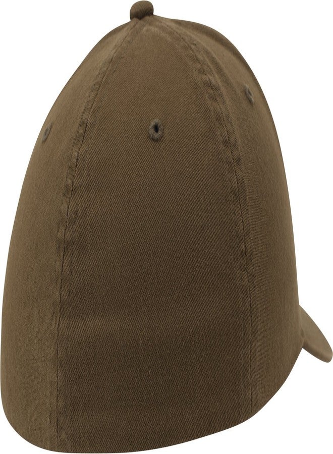 Flexfit Garment Washed Cotton Dad Hat Kappen, Loden, S/M - Image 4