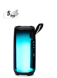 XLT Portable Wireless Speaker Multicolor Lights with 360 degrees for Sports Beach Travel - Black  - Image 1
