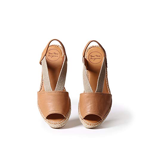 Toni Pons Leather Slingback Wedge Espadrille by TONI PONS - Image 3