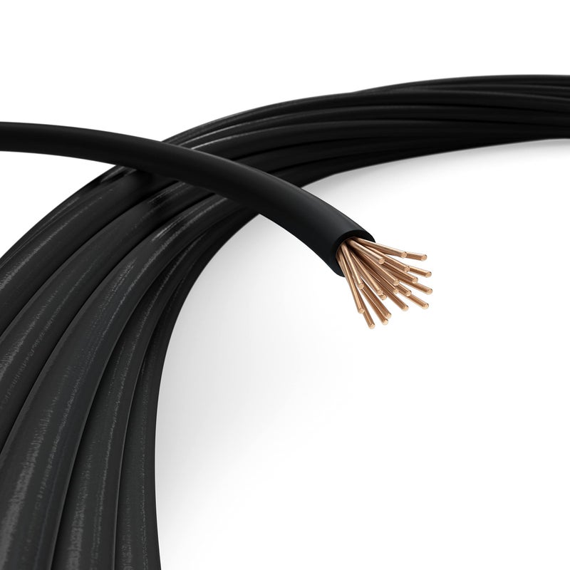 THE CIMPLE CO 10 AWG Insulated Stranded Copper THHNTHWN Wire 10 FT 10 Gauge Ground Wire for Electrical Grounding in Residential Commercial Industrial Buildings 10 Feet 3 Meters Black - Image 2