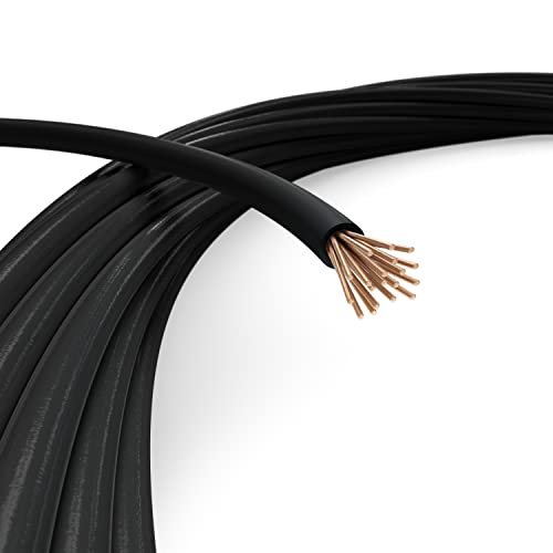 THE CIMPLE CO 10 AWG Insulated Stranded Copper THHNTHWN Wire 10 FT 10 Gauge Ground Wire for Electrical Grounding in Residential Commercial Industrial Buildings 10 Feet 3 Meters Black - Image 1