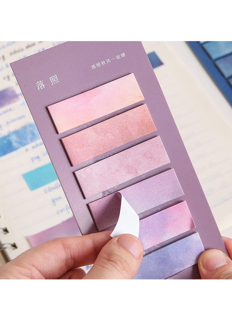 960 Sheets Landscape Sticky Tabs, Pastel Strip Index Tabs for Annotating Books, Writable Multi Color Book Tabs for Page Markers, Repositionable Memo Stickers for Folders and Monitors - Image 5