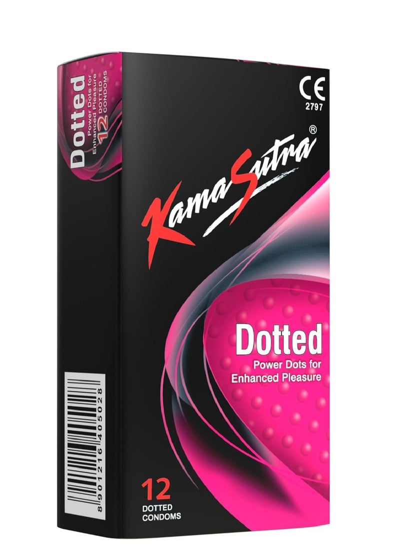 Kamasutra 12-Piece Dotted Condoms - Image 1